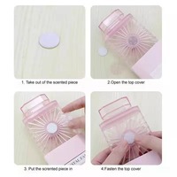 Mini ventilateur de parfum rechargeable USB portable portable avec pièce parfumée