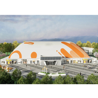 Dôme sportif gonflable de grande taille, construction en membrane PVC/PVDF haute résistance, installation facile, plage de taille 400m2-30000m2, 20-30