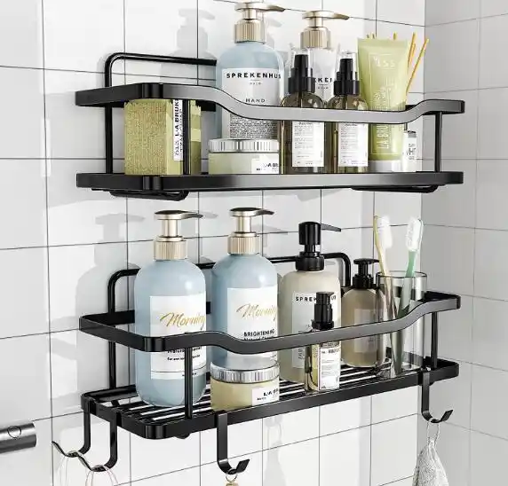 5 Pack Shower Caddy Shelves Adhesive Shower Organizer Stainless