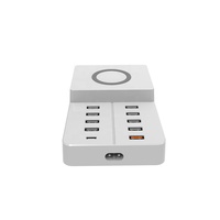 2023 Hot Multi USB Station de charge QC 3.0 et PD Chargeur 10W Max PC Matériel pour ordinateur portable et écouteurs Charge sans fil