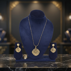 Juego de Joyería de Latón Chapado en Oro de 14K, 18K, 24K al por Mayor, Diseño Tradicional, Conjunto de Joyería de Moda, Oro Joyería - Product Image 3