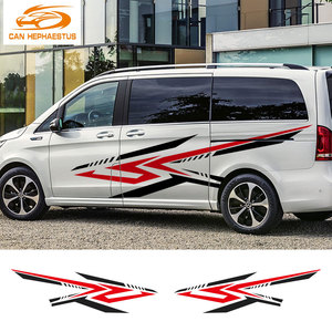Lote de 2 uds de pegatinas de coche para Mercedes Benz Vito V clase <span class=keywords><strong>Viano</strong></span> W447 W639 W638 <span class=keywords><strong>Camper</strong></span> Van gráficos calcomanías de vinilo <span class=keywords><strong>accesorios</strong></span> de afinación - Product Image 3