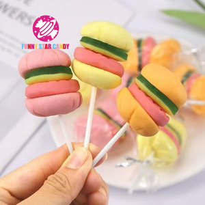 Hot bán Mini <span class=keywords><strong>Burger</strong></span> hình dạng <span class=keywords><strong>Marshmallow</strong></span> Gummies ngon BONBON hỗn hợp màu sắc kẹo Hamburger mềm Gummy kẹo <span class=keywords><strong>marshmallow</strong></span> - Product Image 6