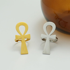 2026 Women's Stainless Steel 18k Gold Plated Life Key <b>Open</b> <b>Ring</b>-simple and Fashionable Daily Gift Jewelry - Product Image 5