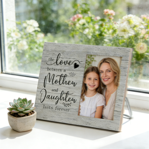 Cornice Fotografica Personalizzata in Legno Quadrata Riutilizzabile Fai-da-Te Moderna da Tavolo per Decorazione Casa <span class=keywords><strong>Padre</strong></span> Figlia Incisa 'The Love Father' - Product Image 5