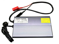 Chargeur de batterie au lithium LifePo4 électrique personnalisable 12V 24V 36V 6A-20A Chargeur de scooter Boîtier en aluminium Indicateur LED 36 mois