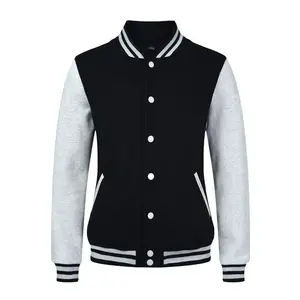 Neue Männer Baseball Jacke Männer Bunte Mode Design Patch Farbe Männer Slim Fit College Varsity Jacke Fleece Button Coat