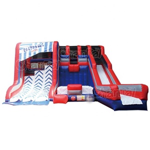 Glissière gonflable de saut <span class=keywords><strong>Mur</strong></span> gonflable de <span class=keywords><strong>ninja</strong></span> de <span class=keywords><strong>mur</strong></span> déformé/parcours d'obstacles gonflable de guerrier de <span class=keywords><strong>ninja</strong></span> pour le jeu de sport - Product Image 1