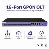 Nuevo OLT C-data FD1616S-B2 de 16 Puertos FTTH de Fibra Óptica Wolck, 16 Puertos PON GPON XPON OLT