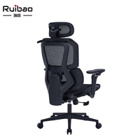 Chaise de bureau ergonomique pivotante en maille à hauteur réglable certifiée BIFMA pour hôtel, bureau, immeuble de bureaux, bureau à domicile, école