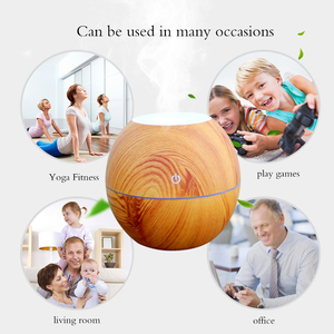 Mini Không Khí Mát Mẻ 5 V 130 Ml Khuếch Tán Nhà Máy Bán Hàng Trực Tiếp 7 Led Màu Flat Top Hạt Gỗ Usb Mát sương Tạo Độ Ẩm - Product Image 4