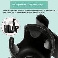 Tasse pour poussette 2 en 1 et support pour téléphone portable Accessoire pratique pour les parents en déplacement