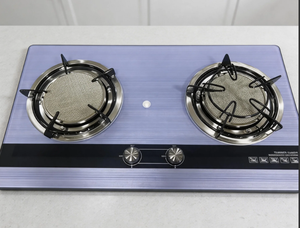 Piano Cottura a <span class=keywords><strong>Gas</strong></span> con Doppio Bruciatore e Vetro Temperato Integrato, Fornello a Infrarossi per Cucina Domestica - Product Image 2