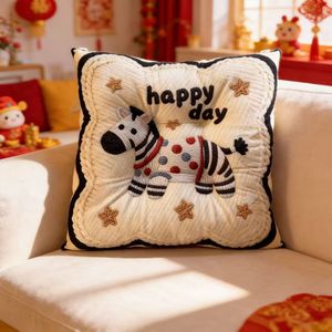 Cute Dog Square Seat Cushion Plush Extra Soft Lumbar Support For Living Room Bedroom Office Study - Product Image 2