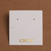 Cartes de présentation de bijoux de luxe pour boucles d'oreilles et colliers, avec logo personnalisé, pour vente en gros