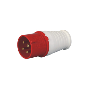 Prises de montage sur panneau CEE en <span class=keywords><strong>laiton</strong></span> et nylon, sortie inclinée IP44 rouge, <span class=keywords><strong>4</strong></span> pôles mâle et <span class=keywords><strong>femelle</strong></span>, fiche et prise industrielles 32A - Product Image 2