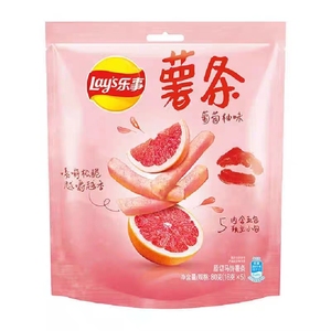 Papas Fritas Crujientes Lays de 80g con Sabor a Pomelo Rosa, Bocadillo Salado con Textura Semi-Suave, Papas al Por Mayor - Product Image 1