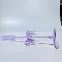 Bougeoirs coniques en verre de licorne 3D personnalisés en gros pour la décoration intérieure