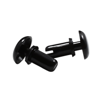 Clip de fixation en nylon noir sans outil pour coque arrière de téléviseur, rivet à pression en plastique pour électronique grand public