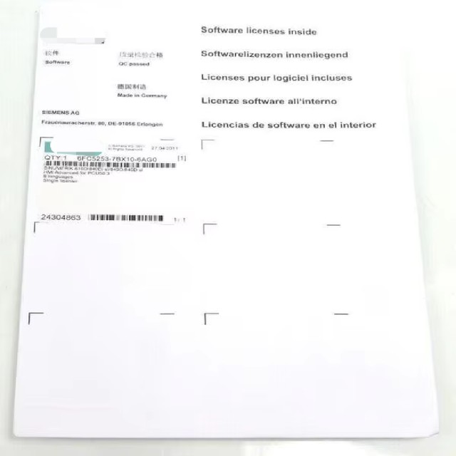 1 Piece Brand New Original 810d840di Sl840d840d Software License 6fc5253-7bx10-6ag0 Plc Industrial Automation
