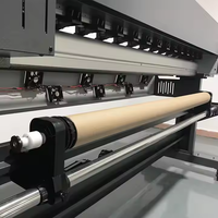 Imprimante jet d'encre flexo rouleau-à-roule Yinghe nouvelle génération manuelle 1,8 m à encre aqueuse CMYK 4 couleurs 1200 dpi avec tête d'impression XP600 pour bannières et papier