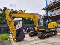 Mini-pelle compacte ZG135S de 13,5 tonnes avec godet de 0,55 m³, très bien notée, pour l'aménagement paysager, l'irrigation agricole et les travaux d'infrastructure rurale