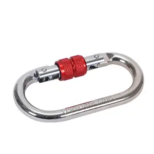 Bilink Square Aluminum Runway dive locking Carabiner Hooks ring Square For Bag Accessories Hook harness rope leash carabiner