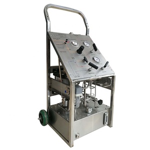10000psi Pneumatic Safety High Pressure Trolley Hydraulic Pump <strong>Test</strong> <strong>Bench</strong> - Product Image 2