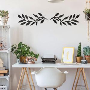 Cross-border Hot Sale Olive <b>Leaf</b> Themed <b>Wall</b> Pendant, Modern Minimalist Hanging Ornament for Home Garden Living Room <b>Decor</b> - Product Image 3