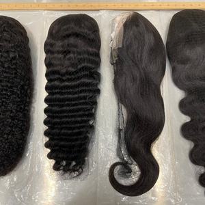 Peluca de Encaje HD Lista para Usar, Línea de Cabello Pre-Depilada, Nudos Pequeños Decolorados, Cabello Humano Virgen 100% Real, Pelucas Frontales Completas para Mujeres Negras - Product Image 6