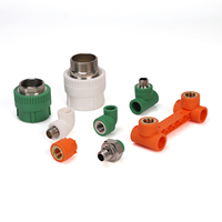 Raccord en T double en laiton pour plomberie PPR, raccord en T femelle de haute qualité pour tuyaux PPR, marque MG, modèle E021, ISO9001, garantie 3 ans
