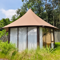 Cabines d'hébergement extérieures de petite taille en gros, maison préfabriquée en acier, tente, chambre d'hôtel standard avec mur en verre