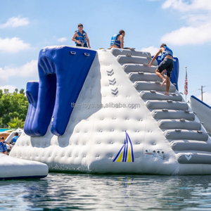 Parc aquatique gonflable commercial en PVC à <span class=keywords><strong>prix</strong></span> d'usine avec toboggan et passerelle - Product Image 3