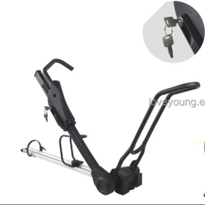 Support de vélo <span class=keywords><strong>pour</strong></span> toit de voiture, <span class=keywords><strong>porte</strong></span>-vélos vertical <span class=keywords><strong>pour</strong></span> SUV, camionnette, voiture, ensemble de 1 support de vélo <span class=keywords><strong>pour</strong></span> toit - Product Image 1