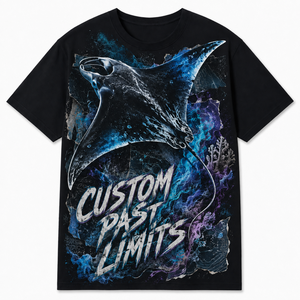 <span class=keywords><strong>Manta</strong></span> Drift Graffiti Grafik-Print Rundhals Kurzarm T-Shirt Maßgeschneidertes Street-Art-Design SG20-012 - Product Image 2