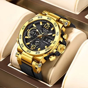 Montre sport numérique de luxe FOXBOX FB0033 pour homme, mode outdoor, analogique-numérique, bracelet en silicone, étanche 30M, chronographe - Product Image 1