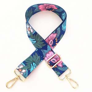 Nuevo estilo étnico flor ajustable largo accesorio bolsa correa de hombro ancha - Product Image 6