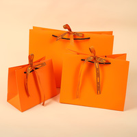 Sacs cadeaux personnalisés Ranguo avec ruban « Meilleurs vœux », 4 tailles et 4 couleurs, papier épais pour mariage, anniversaire, souvenir, vente en gros