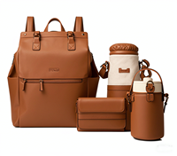 Sac à dos de voyage pour maman avec plusieurs poches, fabriqué par le fabricant OEM, avec matelas à langer et sangles pour poussette, pour garçons et filles