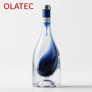 OLATEC Premium Glass Liquor Bottles Crystal Spirit Containers Luxury Packaging for <strong>Whiskey</strong> and Vodka - Product Image 3