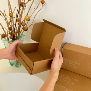 Boîtes d'expédition en kraft écologiques personnalisées avec logo imprimé pour les petites entreprises, <span class=keywords><strong>boulangerie</strong></span>, macarons, biscuits, abonnement, emballage cadeau - Product Image 4