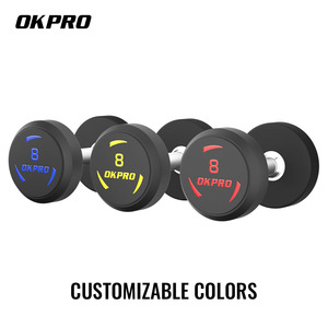 Direct Manufacturer Price Gym Fitness Equipment PU Rubber Dumbbell <b>Set</b> for Comprehensive Exercise - Product Image 3