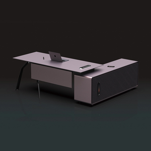 Commerical Luxury Simple Wooden Office Furniture L-Shaped Boss Office <b>Desks</b> Ceo Executive <b>Desk</b> - Product Image 6