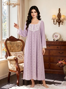 Conjunto de Pijama Feminino Casual de Tamanho Regular em Viscose e Algodão Crocheted Respirável com Cordão ODM - Product Image 6