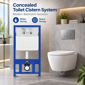 <span class=keywords><strong>Cisterna</strong></span> de Inodoro Moderna de Alta Resistencia HDPE, Empotrada en la Pared, con 5 Años de Garantía, para Baño, Hotel, Apartamento - Product Image 2