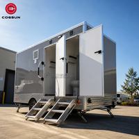 Cogsun Toilettes mobiles remorquables certifiées DOT, étanches et homologuées pour la route, pour camping et complexe hôtelier
