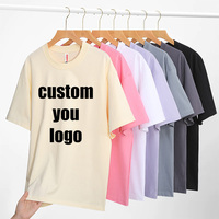 T-shirts en gros 100% coton 280 g/m², col rond, décontractés, unis, personnalisables avec logo imprimé, t-shirts homme.