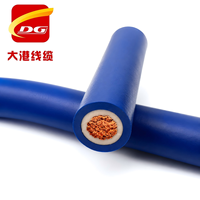 Cable de Soldadura de Cobre Estándar 1/0 2/0 3/0 4/0 AWG, Cable de Soldadura Flexible de Alta Calidad para Trabajo Pesado, Doble Capa