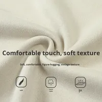 T-shirts d'été tendance de marque pour hommes femmes en daim texturé col ample décontracté deux ouvertures solide tricoté blanc disponible deux