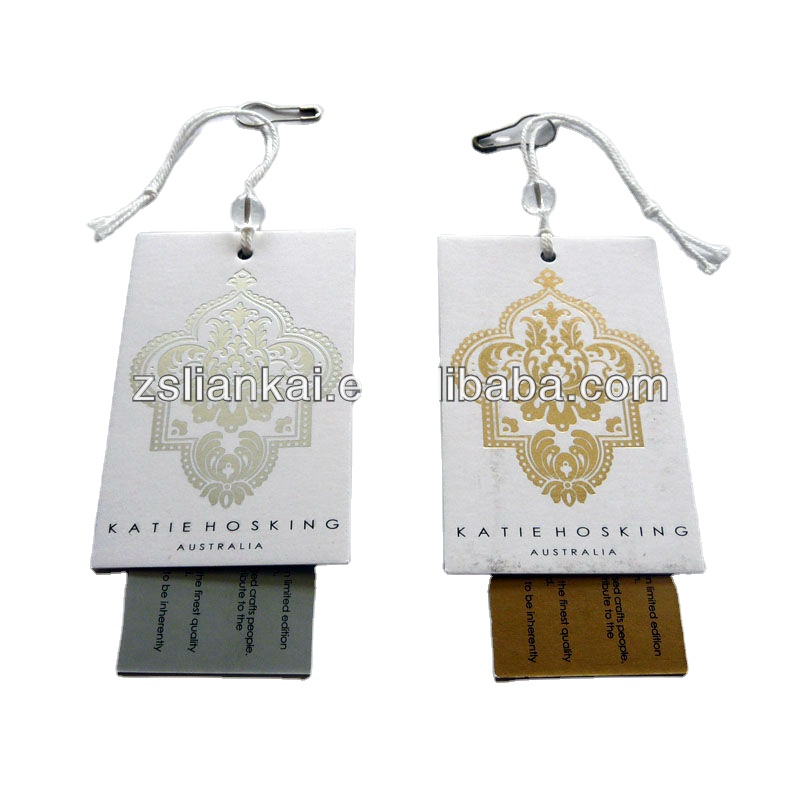The Hottest Clothing Tag Luxury Eco-Friendly Custom Size Tag Clothing Hangtags With Hole